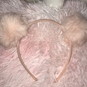 Pink puff headband